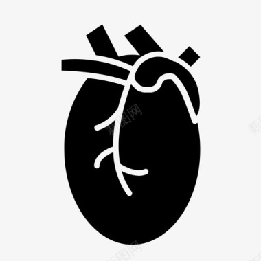 心脏器官身体部位心跳图标图标