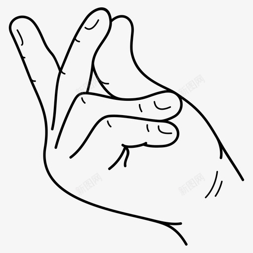 手指折断咔嚓声手图标svg_新图网 https://ixintu.com 咔嚓声 声音 手 手指折断