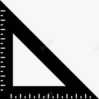 尺子几何测量器图标图标