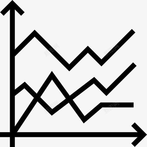 线形图图表5线性图标svg_新图网 https://ixintu.com 图表5 线形图 线性