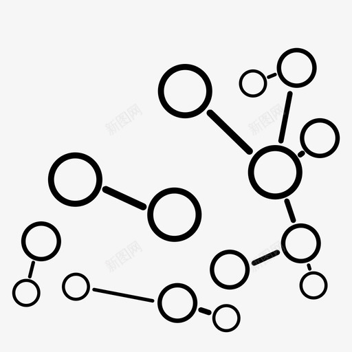 网络数据科学图表图标svg_新图网 https://ixintu.com 图表 数据科学 网络