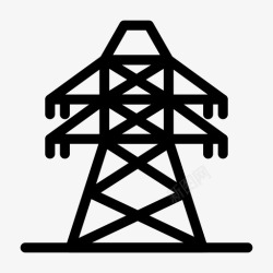 电力工业电力铁塔能源图标高清图片