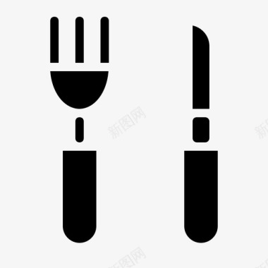 厨房用具炊具叉子图标图标