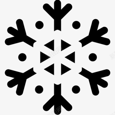 雪花天气176填充图标图标