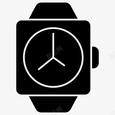 手表时钟可穿戴图标图标