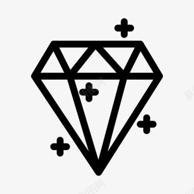 钻石水晶奖品图标图标