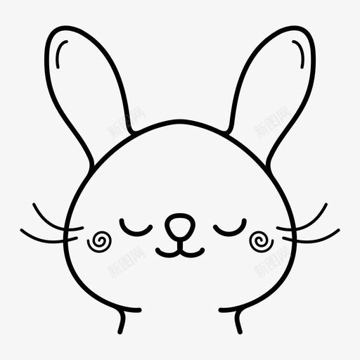 困惑羞愧慌乱图标svg_新图网 https://ixintu.com 兔子头脸 可爱的卡通人物 困惑 慌乱 洗澡 羞愧 采取了强硬的态度