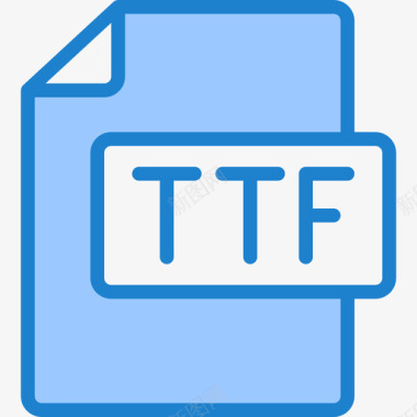 Ttf文件13蓝色图标图标