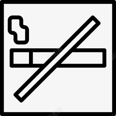 禁止吸烟6号旅社直系图标图标