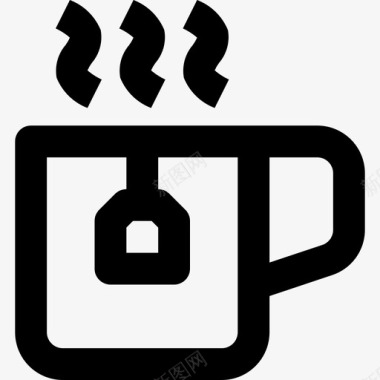 茶杯饮料3线性图标图标