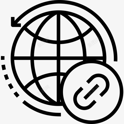 全球商务与管理4直线型图标svg_新图网 https://ixintu.com 全球 商务与管理4 直线型
