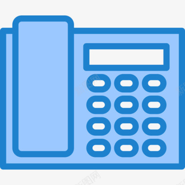 电话家用电器12蓝色图标图标