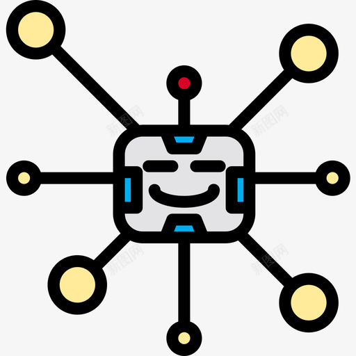 机器人android3线性颜色图标svg_新图网 https://ixintu.com android3 机器人 线性颜色