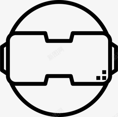 Vr眼镜Vrdigital3线性图标图标
