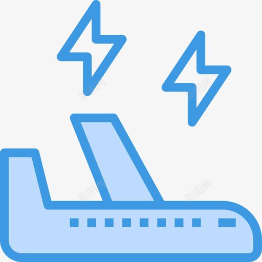 风暴机场57蓝色图标svg_新图网 https://ixintu.com 机场57 蓝色 风暴