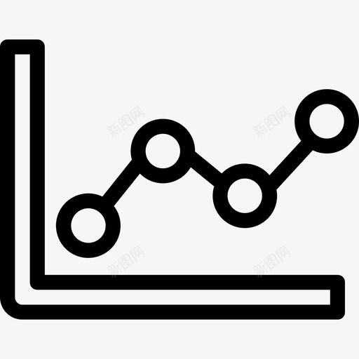 折线图分析4线性图标svg_新图网 https://ixintu.com 分析4 折线图 线性