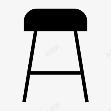 椅子坐椅凳子图标图标