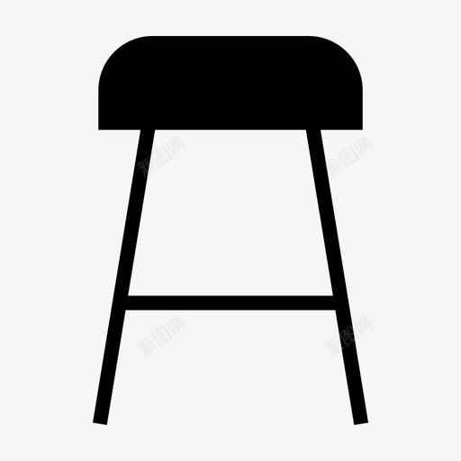 椅子坐椅凳子图标svg_新图网 https://ixintu.com 凳子 坐椅 家具雕刻 椅子 等候椅