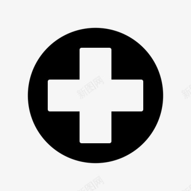 红十字会医疗保健健康中心图标图标