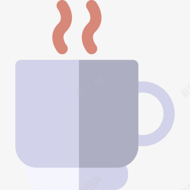 咖啡杯商务管理16扁平图标图标