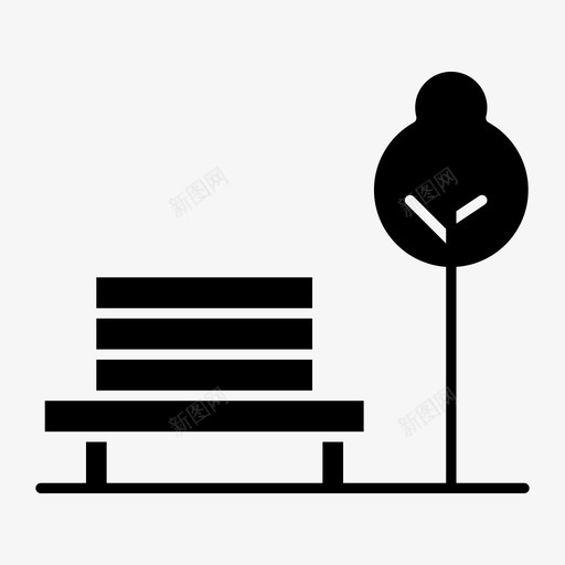 长椅椅子酒店图标svg_新图网 https://ixintu.com 公园 椅子 酒店 酒店周边和城市元素 长椅