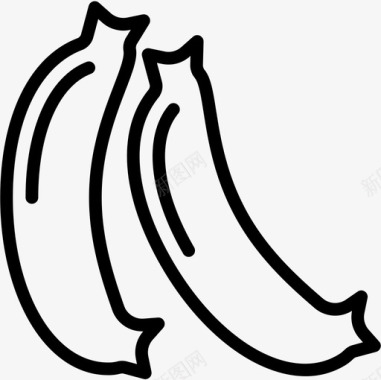 香蕉食品114直系图标图标