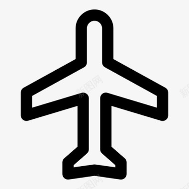 飞机飞行模式飞机标志图标图标