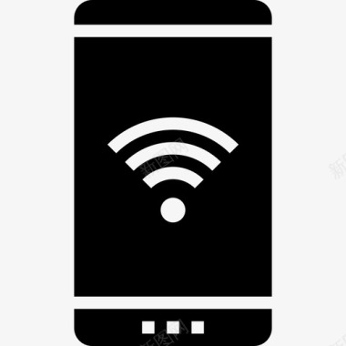 Wifi信号通信互联网4填充图标图标