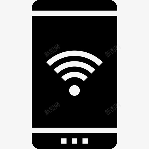 Wifi信号通信互联网4填充图标svg_新图网 https://ixintu.com Wifi信号 填充 通信互联网4