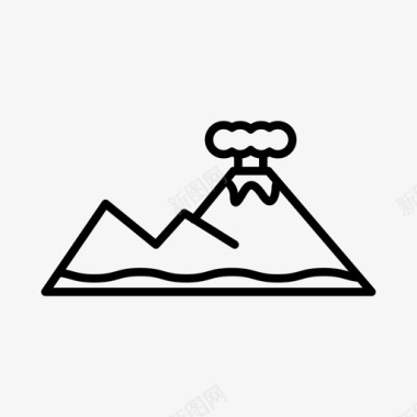 山岛旅行图标图标