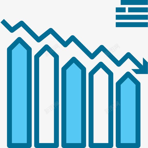 损失图表9蓝色图标svg_新图网 https://ixintu.com 图表9 损失 蓝色