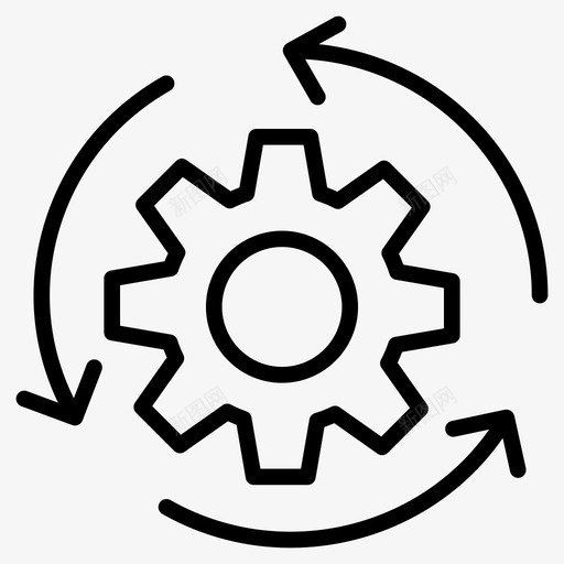设置齿轮刷新图标svg_新图网 https://ixintu.com 刷新 成功机会线图标 方向盘 设置 重新加载 齿轮