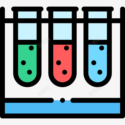 试管生物学2线性颜色图标svg_新图网 https://ixintu.com 生物学2 线性颜色 试管