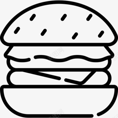 汉堡食品配送2直系图标图标
