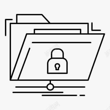 加密文件文件夹网络图标图标