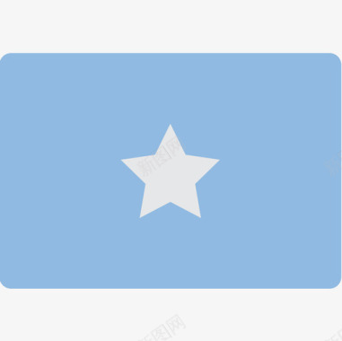 索马里国旗15平坦图标图标