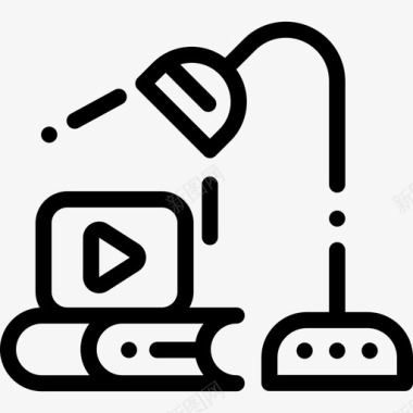 知识在线学习10线性图标图标