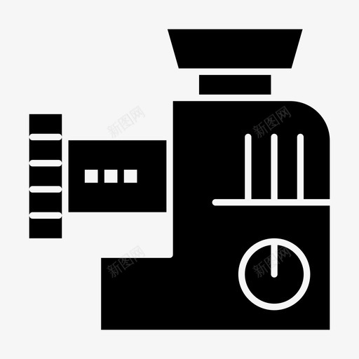 搅拌机厨房手动图标svg_新图网 https://ixintu.com 厨房 家用电器和厨房 手动 搅拌机 绞肉机