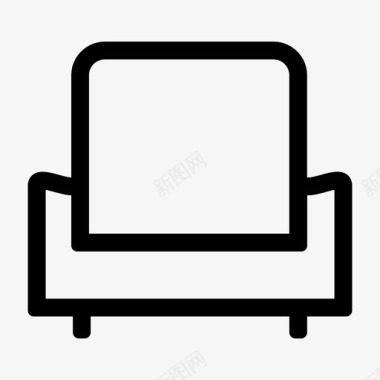 沙发座椅坐姿图标图标