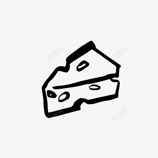 奶酪食物牛奶图标svg_新图网 https://ixintu.com 刷子风格2 奶酪 牛奶 老鼠 雕塑 食物