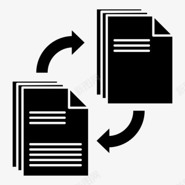 文件共享复制文档图标图标