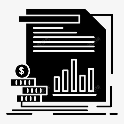 经济金融信息图标svg_新图网 https://ixintu.com 信息 报告 数据经济和广告媒体 经济 货币 金融