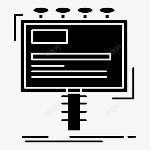 广告广告牌促销图标svg_新图网 https://ixintu.com 促销 广告 广告牌 数据经济和广告媒体