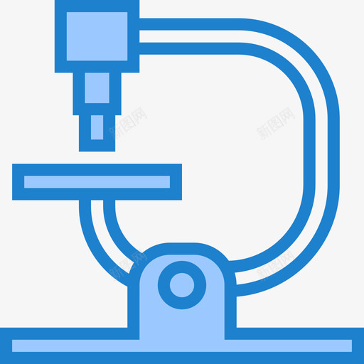 显微镜卫生保健31蓝色图标svg_新图网 https://ixintu.com 卫生保健31 显微镜 蓝色