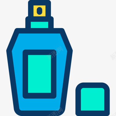 香水美容和水疗2线性颜色图标图标