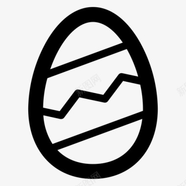 复活节彩蛋假日图案图标图标