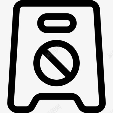 禁止停车14号停车场直线型图标图标