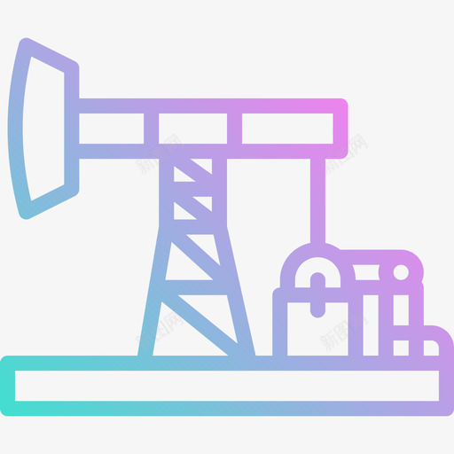 Pumpjack9月能源5日梯度图标svg_新图网 https://ixintu.com 9月能源5日 Pumpjack 梯度