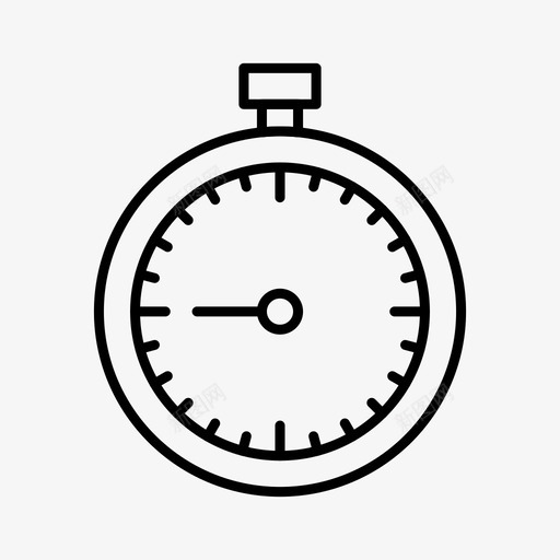 秒表时钟时间图标svg_新图网 https://ixintu.com 时钟 时间 现代商务和商务必需品 秒表 计时器