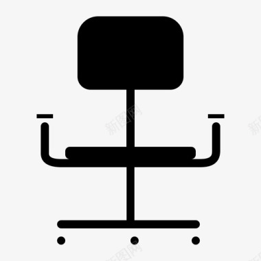 椅子办公室生意稳定图标图标